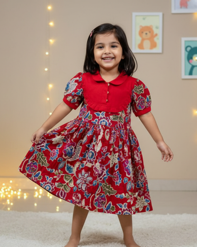 SnugBug Pure cotton girls frock for Summer