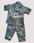 Unisex Kids Half Sleeve Animal Print Half Sleeve Night Suit