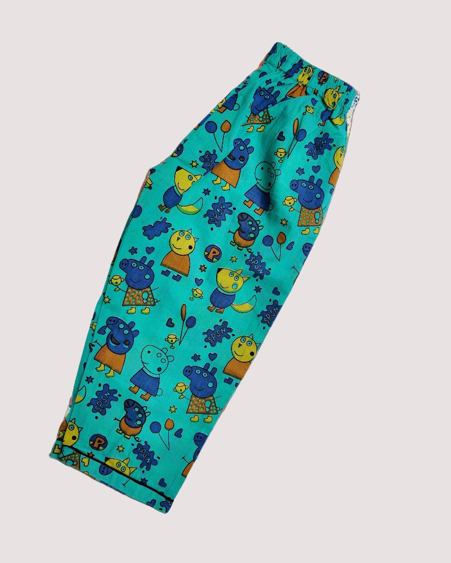 Unisex Peppa printed full sleeve Kids Cotton full sleeve Night Suit