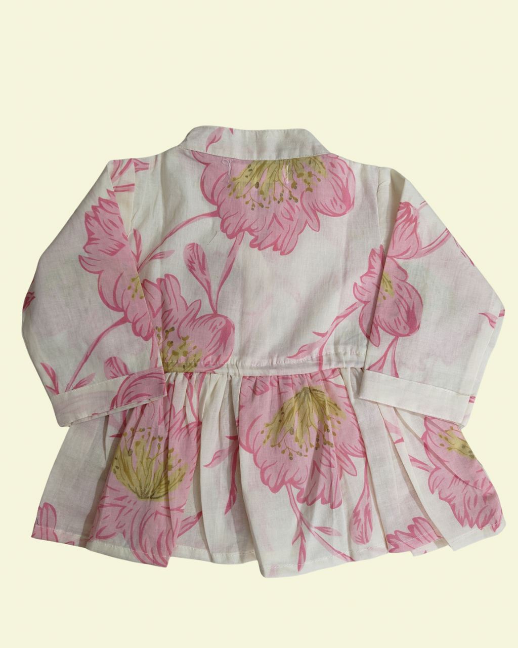 Stylish top in breathable pure cotton floral print outfit featuring a peplum top perfect for summer wear and casual outings.