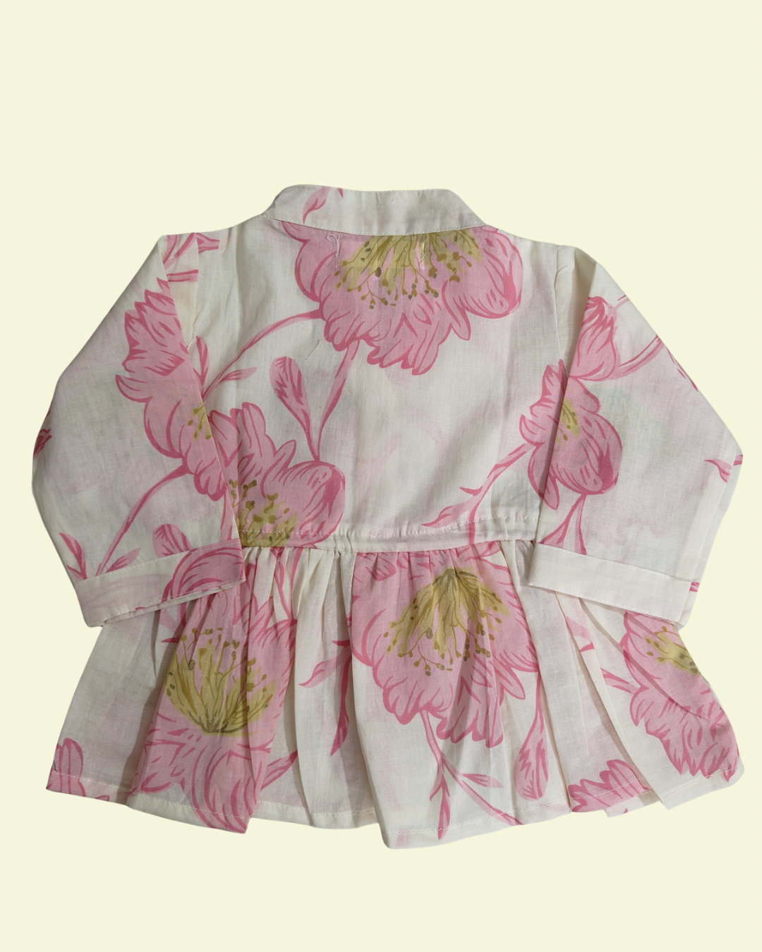 Stylish top in breathable pure cotton floral print outfit featuring a peplum top perfect for summer wear and casual outings.